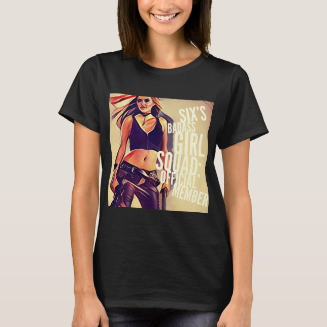 Sechs Mädchen-Gruppe: Offizielles Mitglied T-Shirt (Vorderseite)