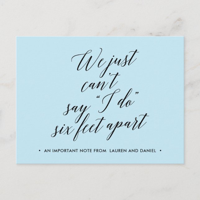 Sechs Meter nach Änderung der Pläne verschoben sto Ankündigungspostkarte (Vorderseite)