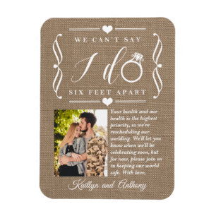 Sechs Meter später Hochzeitstag Magnet