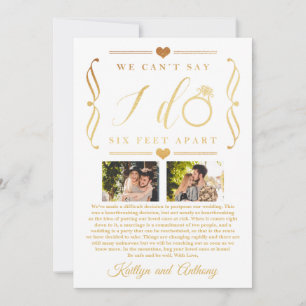 Sechs Meter später Hochzeitstag Save The Date