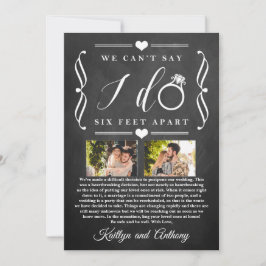 Sechs Meter später Hochzeitstag Save The Date