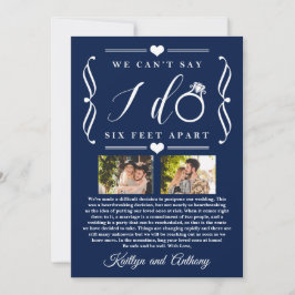 Sechs Meter später Hochzeitstag Save The Date