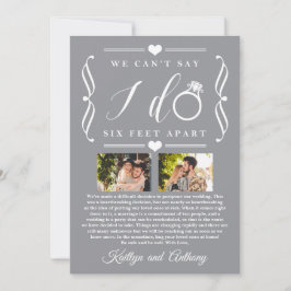 Sechs Meter später Hochzeitstag Save The Date