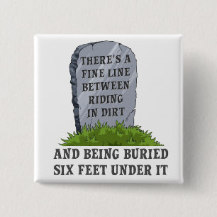 Sechs Meter unter dem Motocross Dirt Bike Funny Bu Button