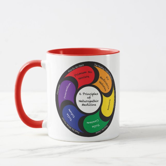 Sechs Prinzipien der Naturopathic Medizin-Tasse Tasse (Links)