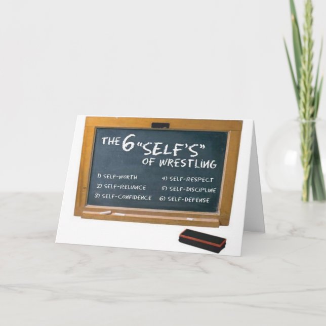 Sechs Prinzipien des Wrestlings Karte (Vorderseite)
