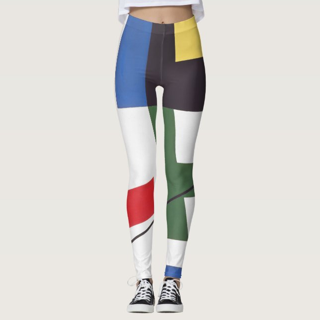 Sechs Räume mit Kreuzungen | Sophie Taeuber-Arp | Leggings (Vorderseite)