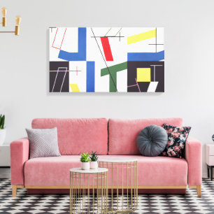 Sechs Räume mit Kreuzungen   Sophie Taeuber-Arp   Leinwanddruck