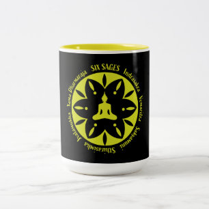 Sechs Sages Samara buddhistische Religion Zweifarbige Tasse