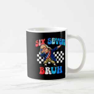 Sechs sieben 67 bruh 6 7 meme ben franklin dabbing kaffeetasse