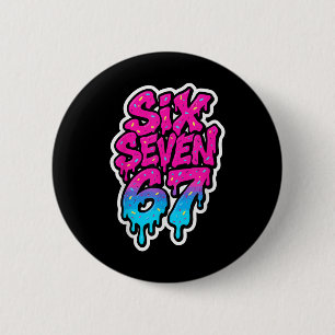 Sechs Sieben 67 Bysebyll Eiscreme-Tropf-Mason-Meme Button