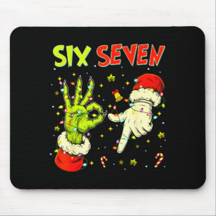 Sechs Sieben 67 Lustiges Handzeichen Weihnachts Me Mousepad