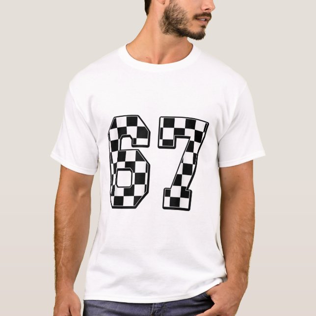 Sechs Sieben 67 Meme Nummer 67  T-Shirt (Vorderseite)