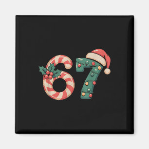 Sechs Sieben 67 Meme Weihnachten Magnet
