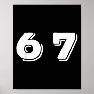Sechs Sieben 6 7 Meme-Design _1 Poster