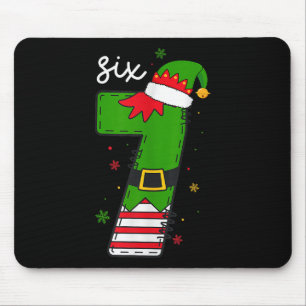 Sechs Sieben 6 7 Meme Weihnachtsmann Weihnachten X Mousepad