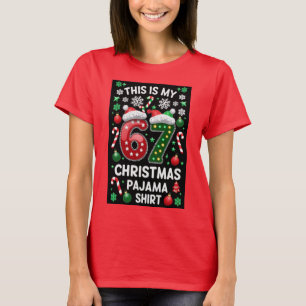 Sechs Sieben 6 7 Weihnachts Tee Meme Feiertags Shi