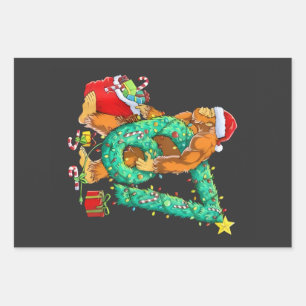 Sechs Sieben Bigfoot 67 Sasquatch Meme Weihnachten Geschenkpapier Set