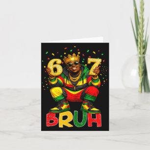 Sechs sieben bruh 67 schwarze Geschichte afrikanis Karte