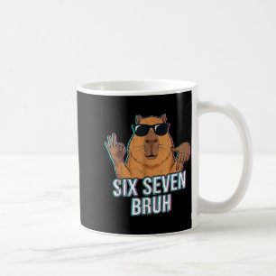 Sechs Sieben Bruh Capybara 67 Jungen Teenager Kind Kaffeetasse