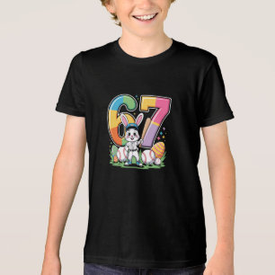Sechs Sieben Bunny Oster-Ei Kinder-Shirt Tri-Blend Shirt