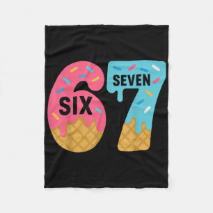 Sechs Sieben Eis Drip Cool Meme 67 Lustiges Tropfe Fleecedecke