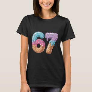 Sechs Sieben Eis Drip Lustig 67 Meme Nummer 6 An T-Shirt