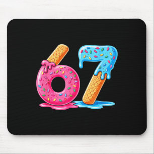 Sechs sieben Eiscreme Mousepad