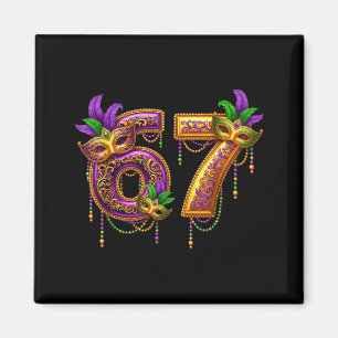 Sechs Sieben Karneval Festival 67 Meme Lustig Mard Magnet