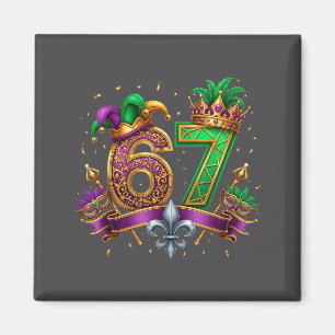 Sechs Sieben Karneval Festival 67 Meme Lustiger Ma Magnet