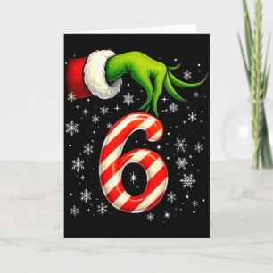 Sechs Sieben Lustige Weihnachten Paar Passende Mem Karte