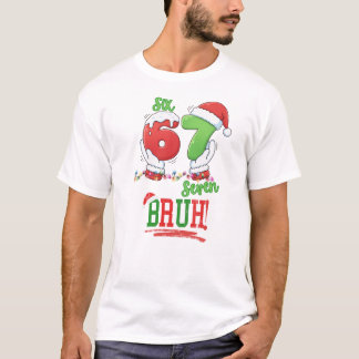 Sechs Sieben Lustiges Weihnachten Teenager Meme T-Shirt