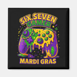 Sechs Sieben Mardi Gras Gamer Controller Perlen 67 Magnet