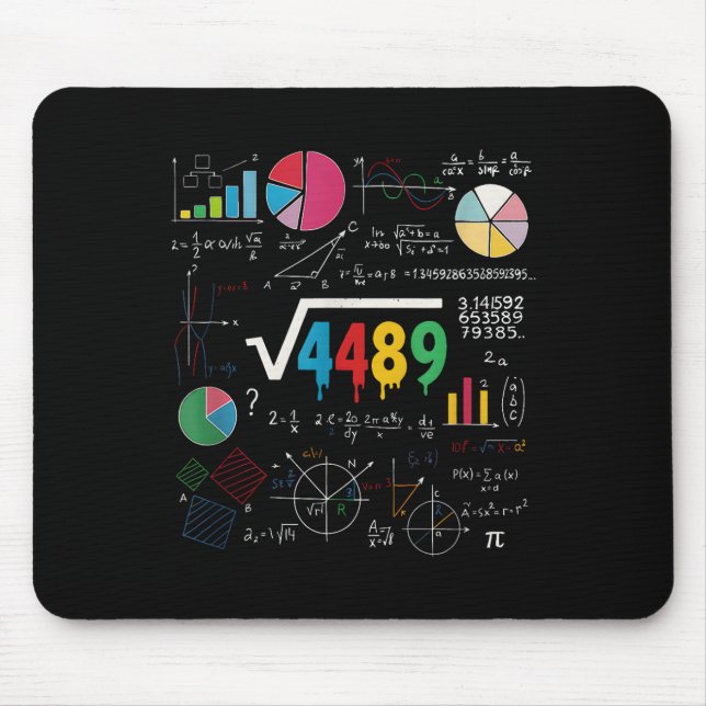 Sechs Sieben Mathelehrer 67 Meme Quadratwurzel 448 Mousepad (Vorne)