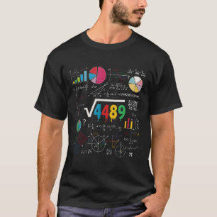 Sechs Sieben Mathelehrer 67 Meme Quadratwurzel 448 T-Shirt