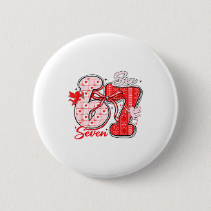 Sechs Sieben Meme 67 Kokette Schleife Valentinstag Button