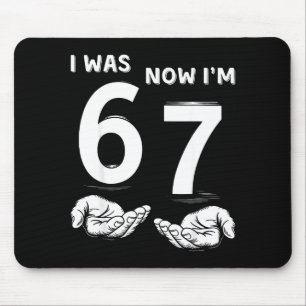 Sechs Sieben Meme 7. Geburtstags-Shirt War 6 Jetzt Mousepad