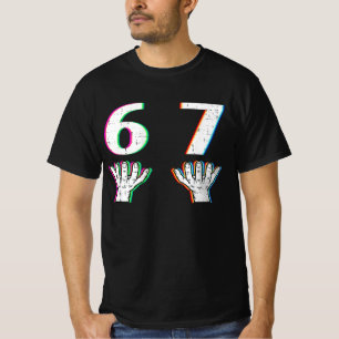 Sechs Sieben Meme Paar passendes Halloween T-Shirt