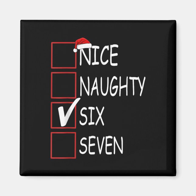 Sechs Sieben Trending 67 Gen Alpha Slang  Magnet (Vorne)