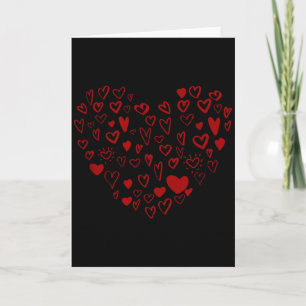 Sechs Sieben Valentinstage 67 Herzen Muster 67 Val Karte