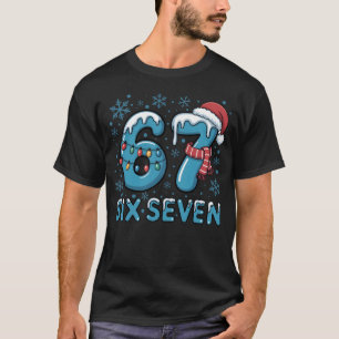 Sechs Sieben Weihnachts-Eis-Nummern Festlich Gef T-Shirt