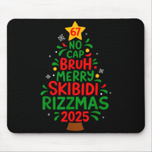 Sechs Sieben Weihnachtsbaum 67 Kein Cap Bruh Meme Mousepad