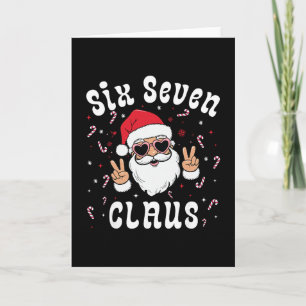 Sechs Sieben Weihnachtsmann Lustig 67 Weihnachten Karte