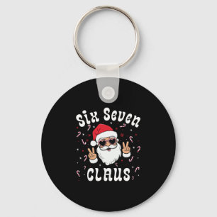 Sechs Sieben Weihnachtsmann Lustig 67 Weihnachten  Schlüsselanhänger