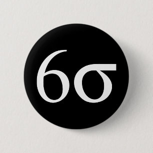 Sechs Sigma (Mageres sechs Sigma) Button