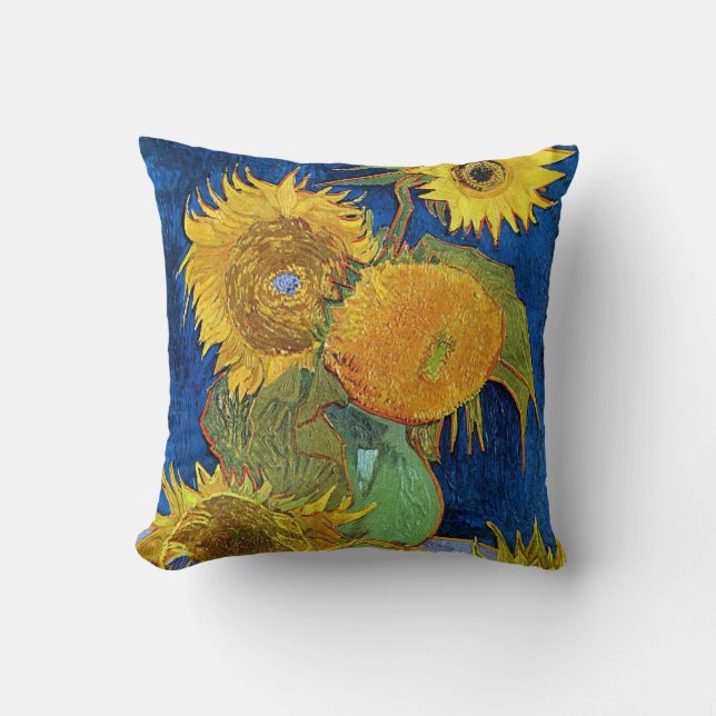 Sechs Sonnenblumen, Van Gogh Kissen (Vorderseite)