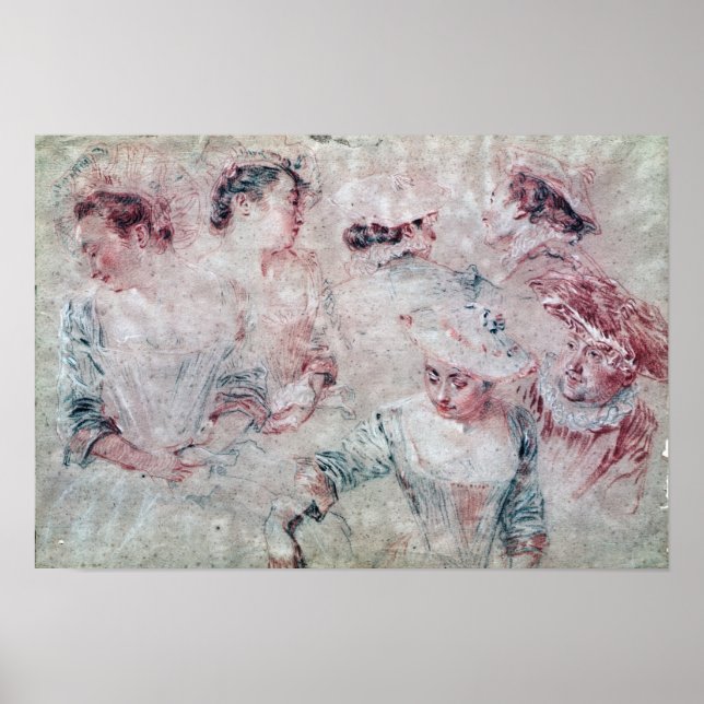 Sechs Studien Poster (Vorne)