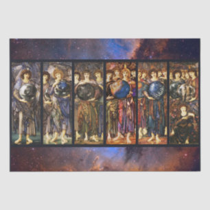 SECHS TAGE DER ERSTELLUNG ANGELS VON Edward Burne  Seidenpapier
