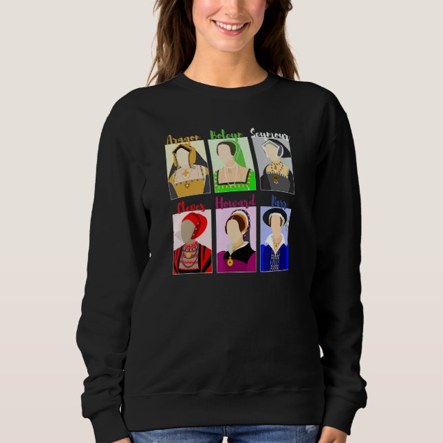 Sechs Vintage Portraits der Musical Queens Sweatshirt (Vorderseite)