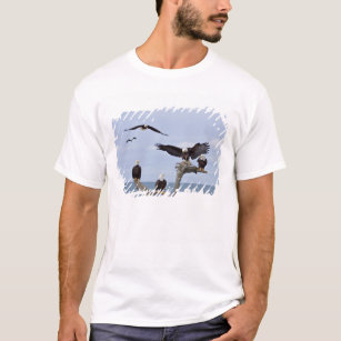 Sechs Weißkopfseeadler (Haliaeetus leucocephalus) T-Shirt